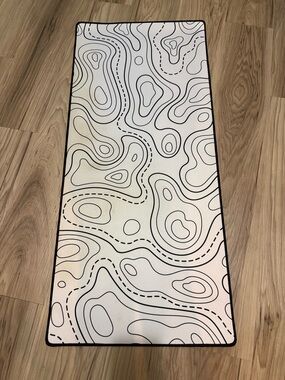 Kraken Topographic XXL Gaming Mouse Pad White